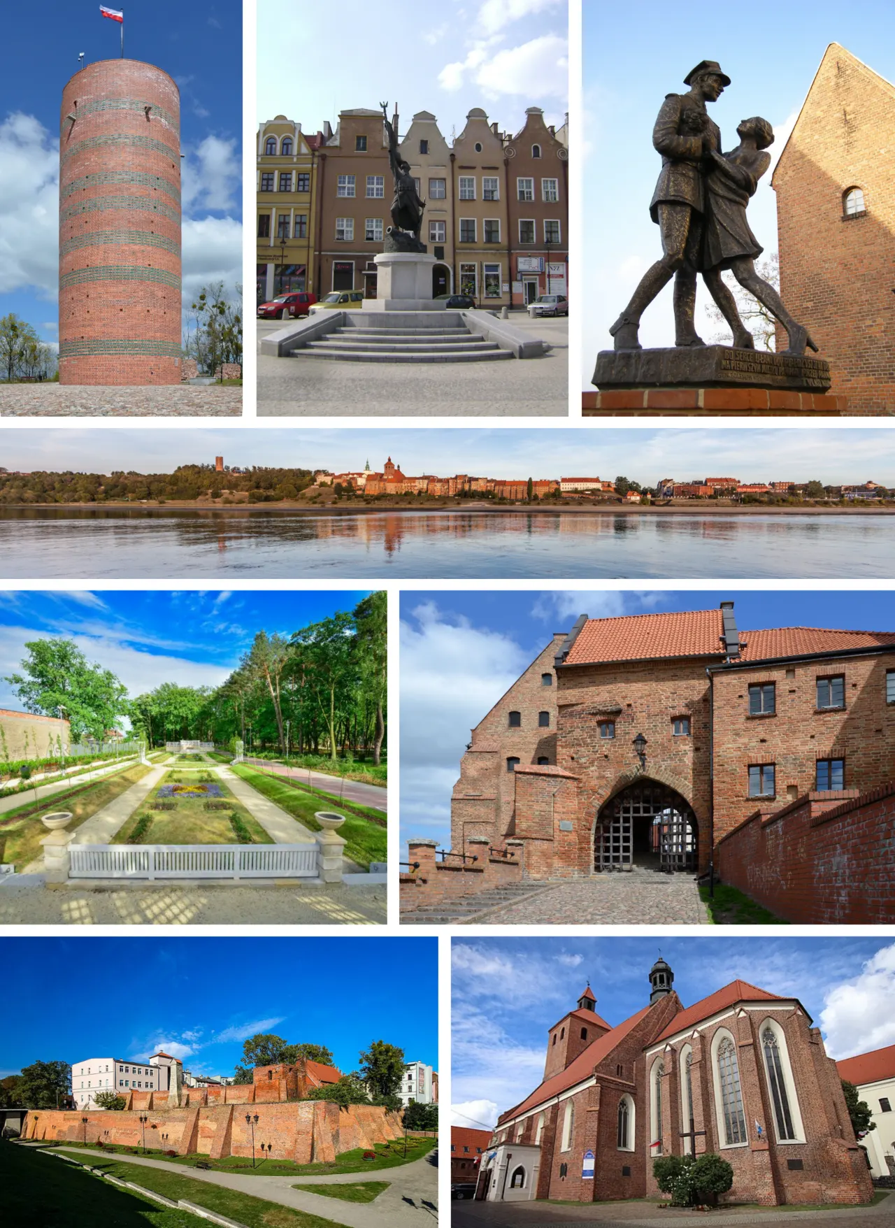 Kolaż zdjęć Grudziądza