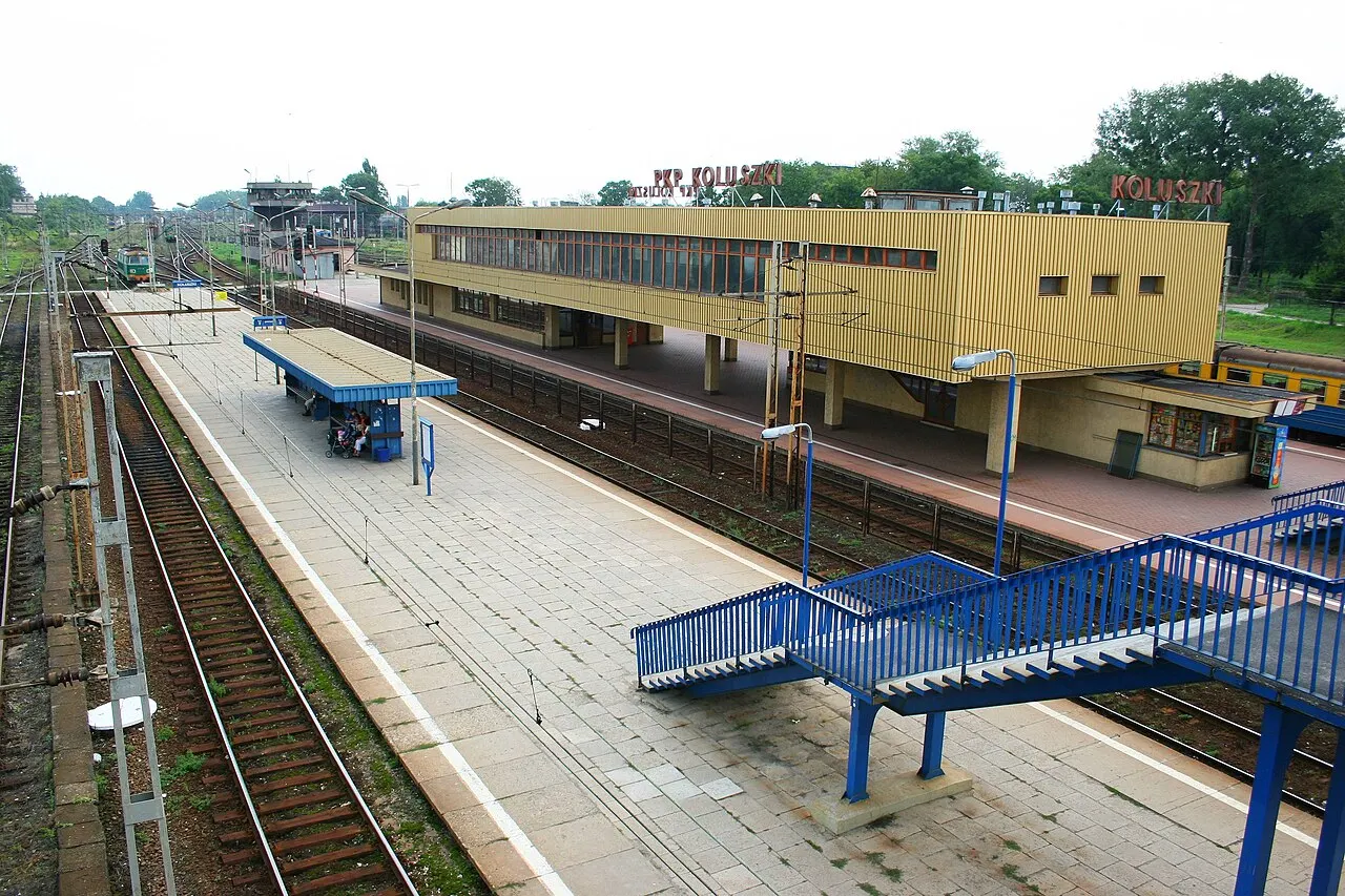 Stacja kolejowa w Koluszkach.