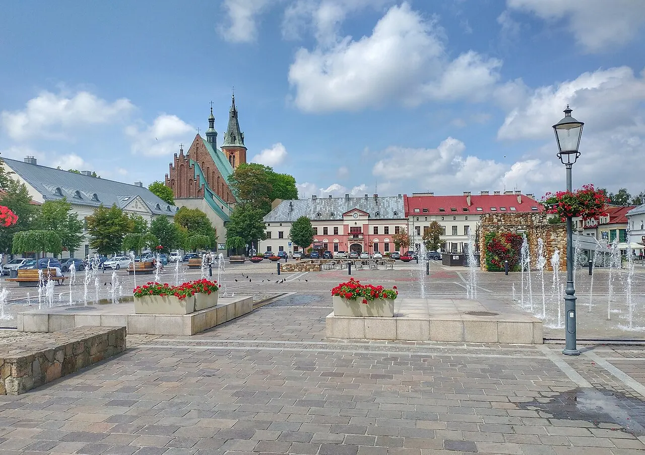 Rynek w Olkuszu.