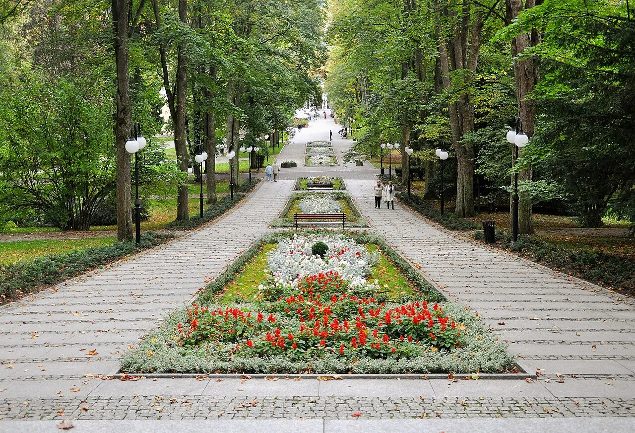 Polanica-Zdrój, park zdrojowy, 1906